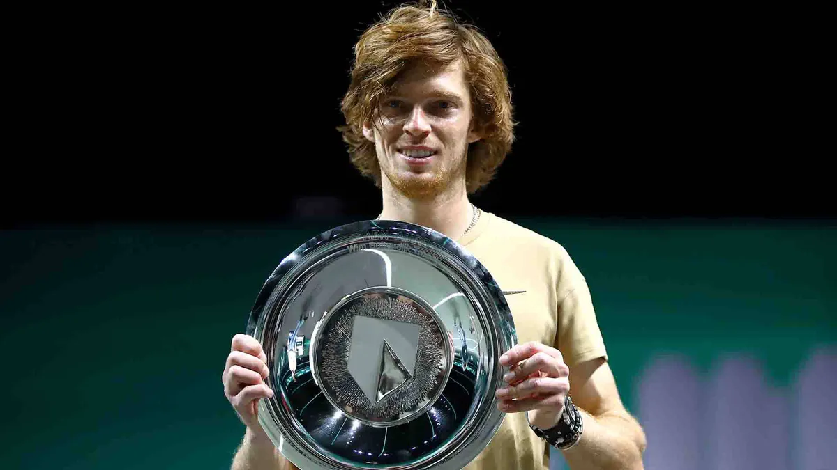 Andrey Rublev vô địch giải quần vợt Rotterdam mở rộng - Ảnh 2. Andrey Rublev vô địch giải quần vợt Rotterdam mở rộng - Ảnh 2.
