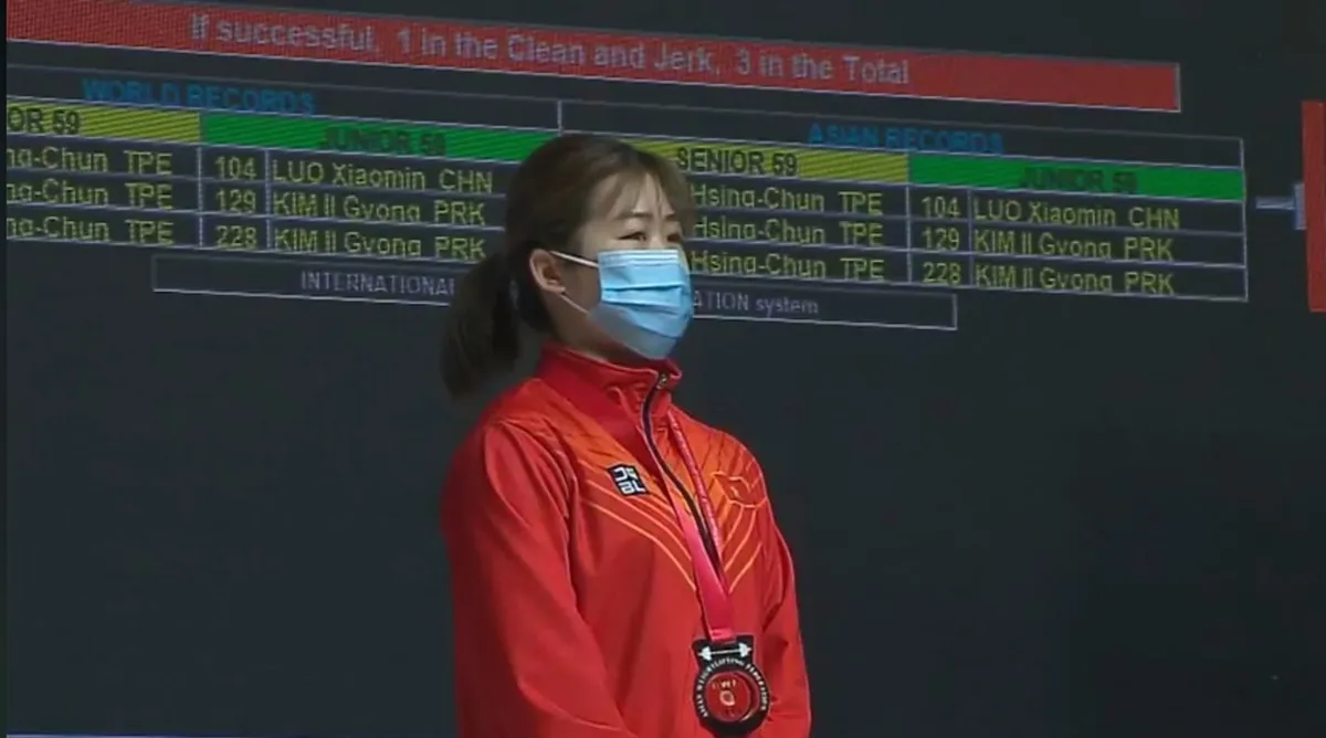 Lực sĩ Hoàng Thị Duyên đoạt HCĐ tại Giải cử tạ vô địch châu Á - Ảnh 2.