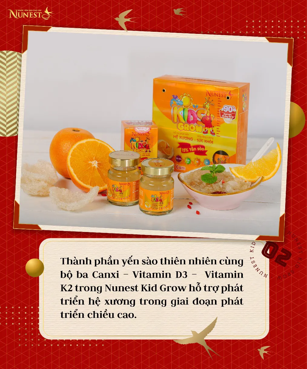Nước yến Nunest Kid vị hoa quả thơm ngon, bổ sung bộ 3 dưỡng chất vàng giúp trẻ cao lớn, tăng sức đề kháng - Ảnh 2.