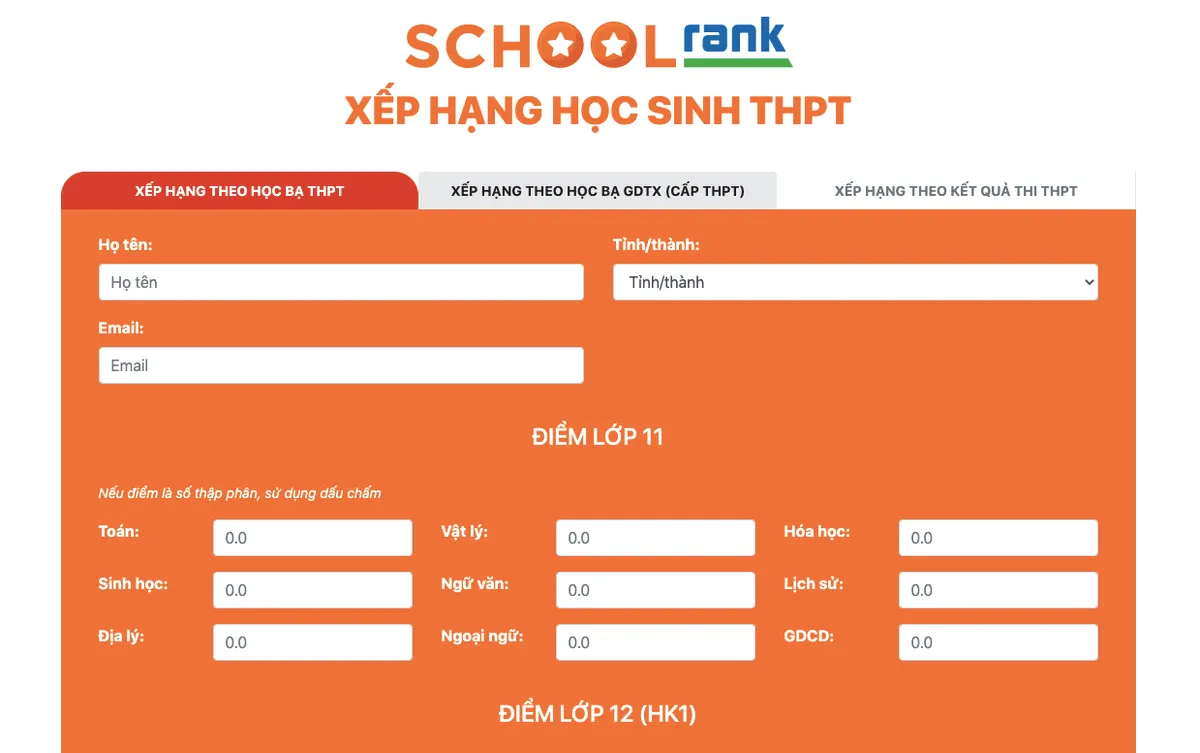 Ứng dụng c&ocirc;ng cụ tra cứu xếp hạng học tập để x&eacute;t tuyển - Ảnh 1.