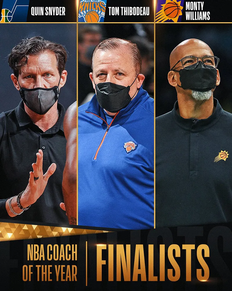 NBA công bố các đề cử giải thưởng cá nhân mùa giải 2020-2021 - Ảnh 2. NBA công bố các đề cử giải thưởng cá nhân mùa giải 2020-2021 - Ảnh 2.