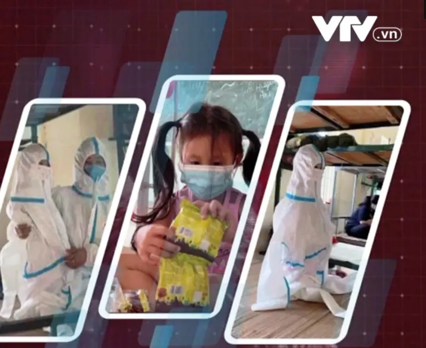 Tinh thần lạc quan của những em nhỏ trong khu c&aacute;ch ly - Ảnh 1.