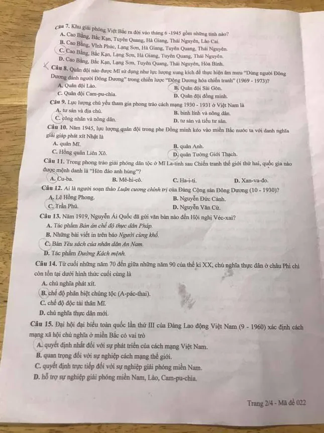 Gợi ý đáp án môn Lịch sử thi vào lớp 10 Hà Nội - Ảnh 7.