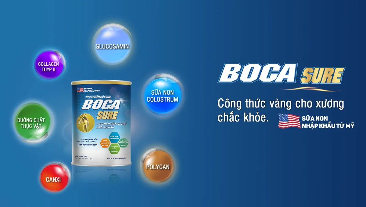 Thực phẩm bổ sung Boca Sure - Công thức hỗ trợ cho xương chắc khỏe - Ảnh 1.