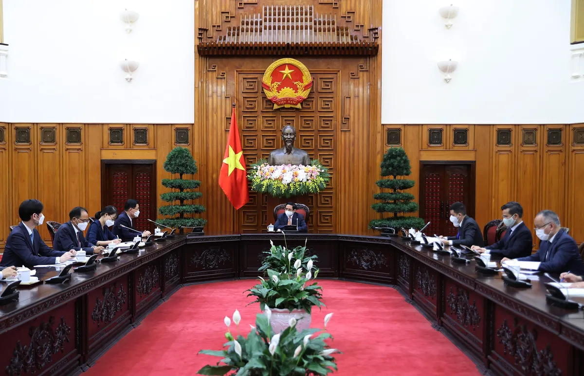 Thủ tướng: Sớm đưa kim ngạch thương mại Việt Nam - Hàn Quốc lên 100 tỷ USD - Ảnh 1.