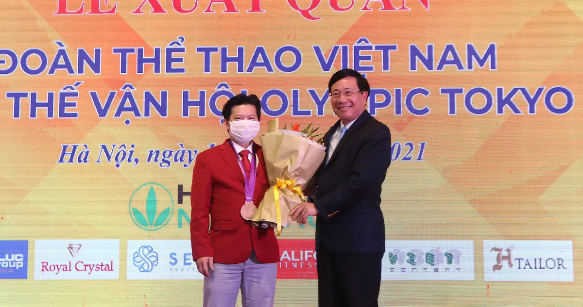 Thể thao Việt Nam xuất quân lên đường dự Olympic Tokyo 2020: Nêu cao khát vọng cống hiến để tạo thành sức mạnh - Ảnh 5. Thể thao Việt Nam xuất quân lên đường dự Olympic Tokyo 2020: Nêu cao khát vọng cống hiến để tạo thành sức mạnh - Ảnh 5.