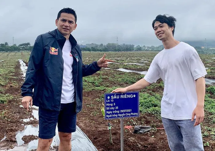 Cầu thủ Hoàng Anh Gia Lai đi trồng sầu riêng - Ảnh 2. Cầu thủ Hoàng Anh Gia Lai đi trồng sầu riêng - Ảnh 2.