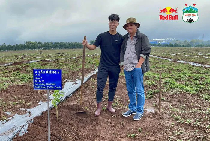 Cầu thủ Hoàng Anh Gia Lai đi trồng sầu riêng - Ảnh 4. Cầu thủ Hoàng Anh Gia Lai đi trồng sầu riêng - Ảnh 4.