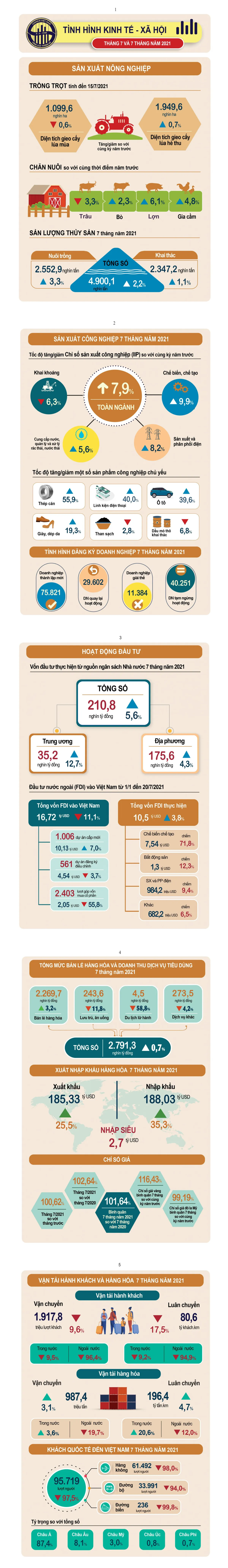 Bức tranh kinh tế Việt Nam 7 tháng đầu năm 2021 - Ảnh 1.