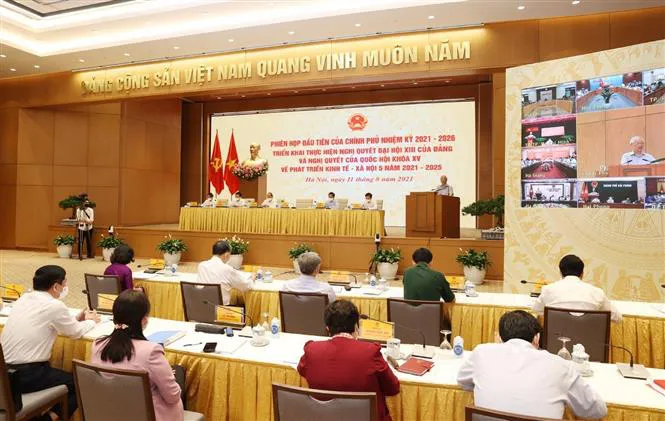 Tổng Bí thư dự phiên họp đầu tiên của Chính phủ nhiệm kỳ 2021 - 2026 - Ảnh 2.