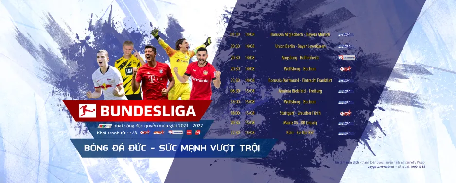 VTVcab phát sóng độc quyền Bundesliga 2021/2022 - Ảnh 1.