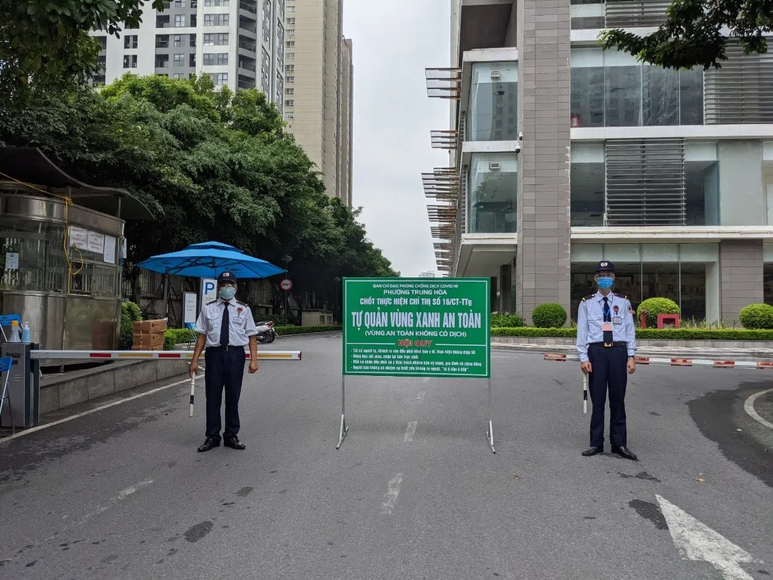 Mô hình “vùng xanh” tại chung cư đạt hiệu quả chống dịch COVID-19 - Ảnh 1.