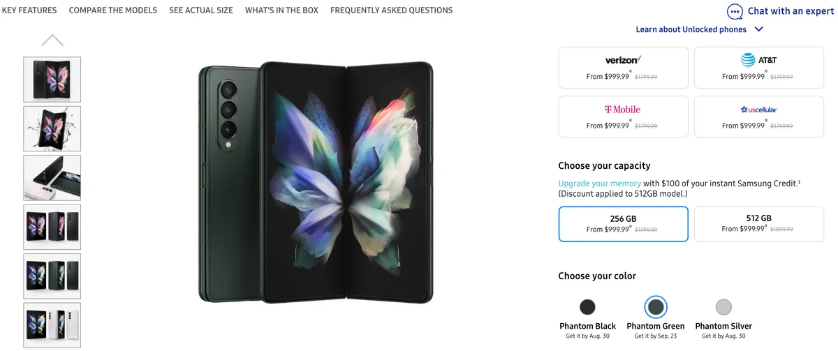 Giá “chát”, người dùng Việt vẫn chuộng Galaxy Z Fold3 5G - Ảnh 2.