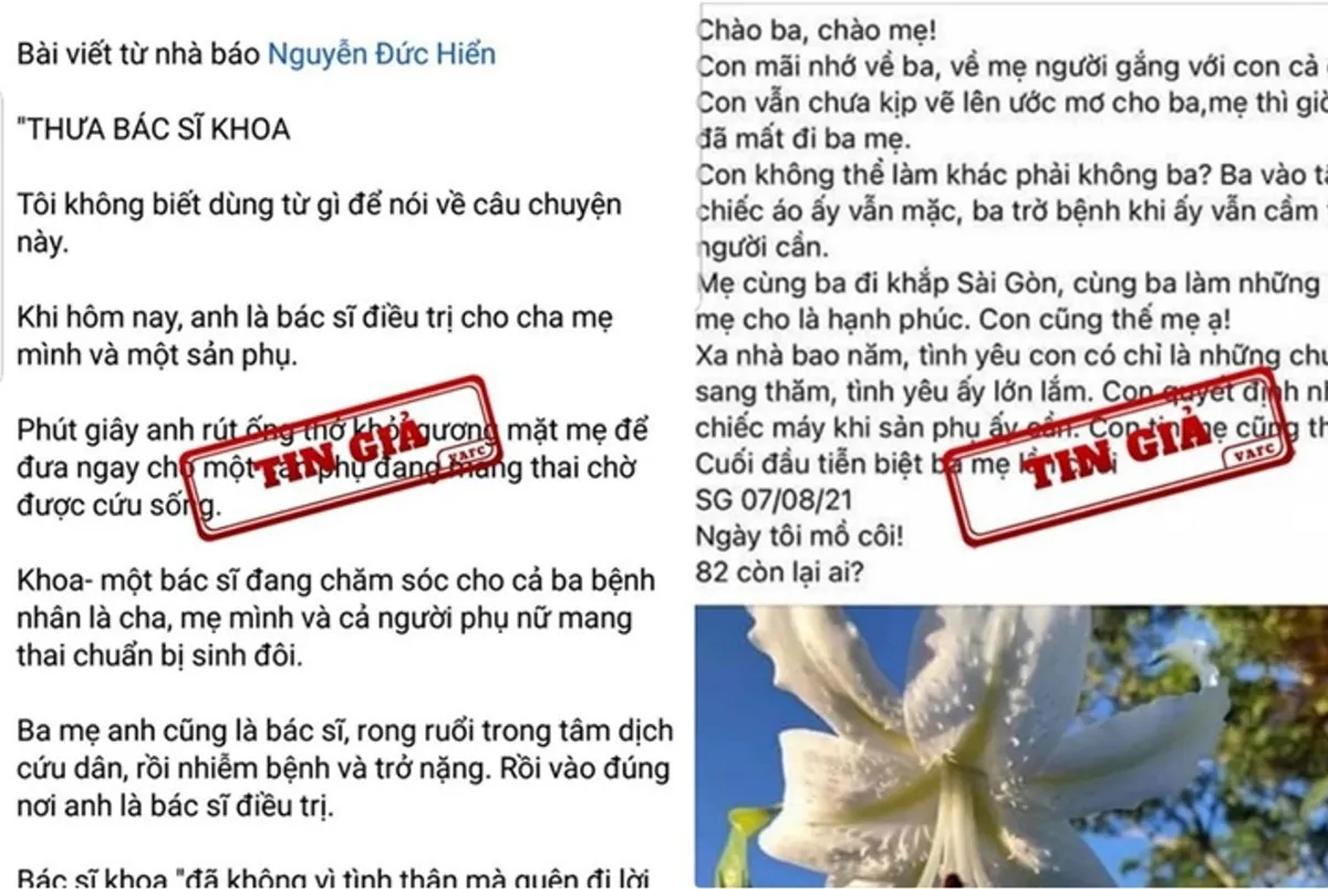 Xử phạt 2 chủ tài khoản facebook chia sẻ tin giả bác sĩ nhường máy thở của bố mẹ cứu sản phụ - Ảnh 2.