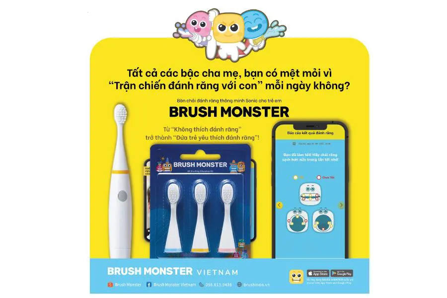 Tạm biệt trận chiến đánh răng cho trẻ cùng bàn chải điện thông minh Brush Monster - Ảnh 6.