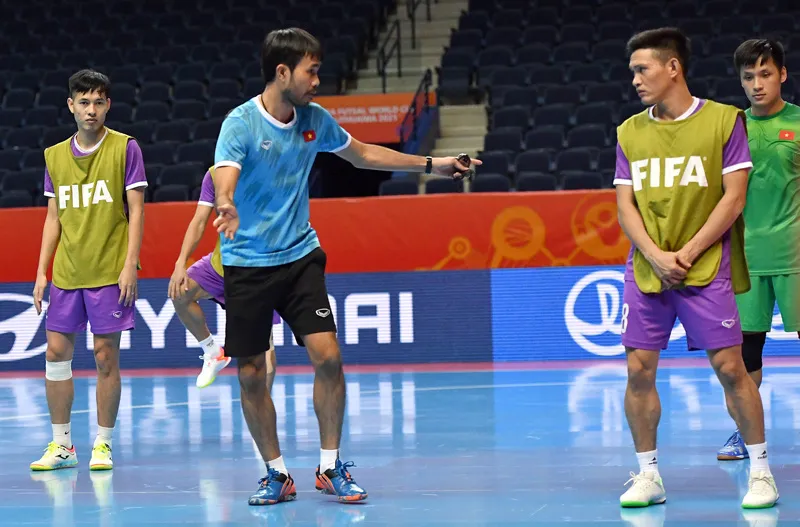 ĐT futsal Việt Nam hướng tới kết quả khả quan trước ĐT futsal Nga tại vòng 1/8 - Ảnh 4.