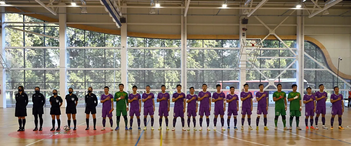 ĐT futsal Việt Nam không thể tạo bất ngờ trước ĐT futsal Morocco - Ảnh 1. ĐT futsal Việt Nam không thể tạo bất ngờ trước ĐT futsal Morocco - Ảnh 1.