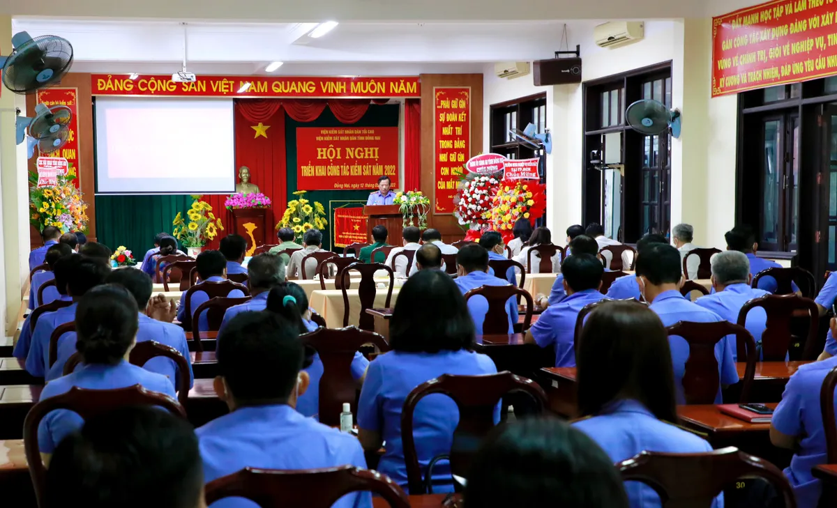 Viện Kiểm sát Nhân dân tỉnh Đồng Nai tổ chức Hội nghị triển khai công tác kiểm sát năm 2022 - Ảnh 2.