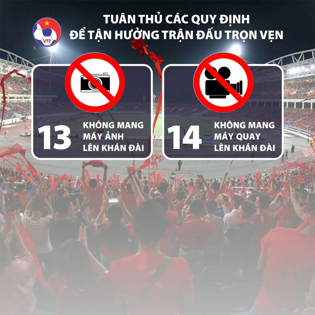VFF hướng dẫn chi tiết cho khán giả vào sân Mỹ Đình xem trận ĐT Việt Nam - ĐT Trung Quốc | Phải tiêm đủ 2 mũi vaccine - Ảnh 7. VFF hướng dẫn chi tiết cho khán giả vào sân Mỹ Đình xem trận ĐT Việt Nam - ĐT Trung Quốc | Phải tiêm đủ 2 mũi vaccine - Ảnh 7.