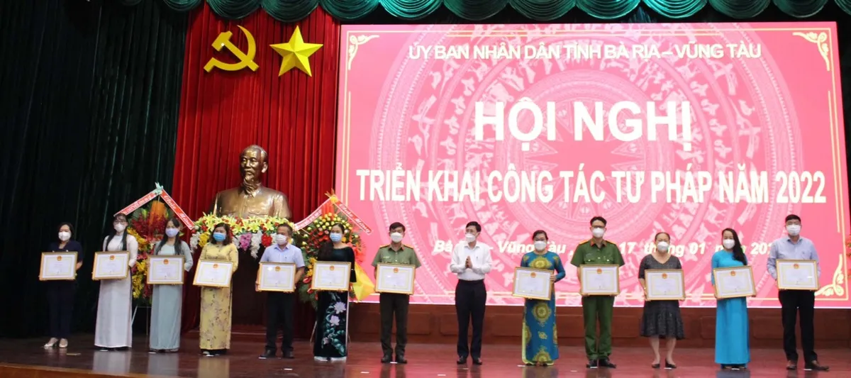 Tỉnh Bà Rịa – Vũng Tàu triển khai công tác tư pháp năm 2022 - Ảnh 2.