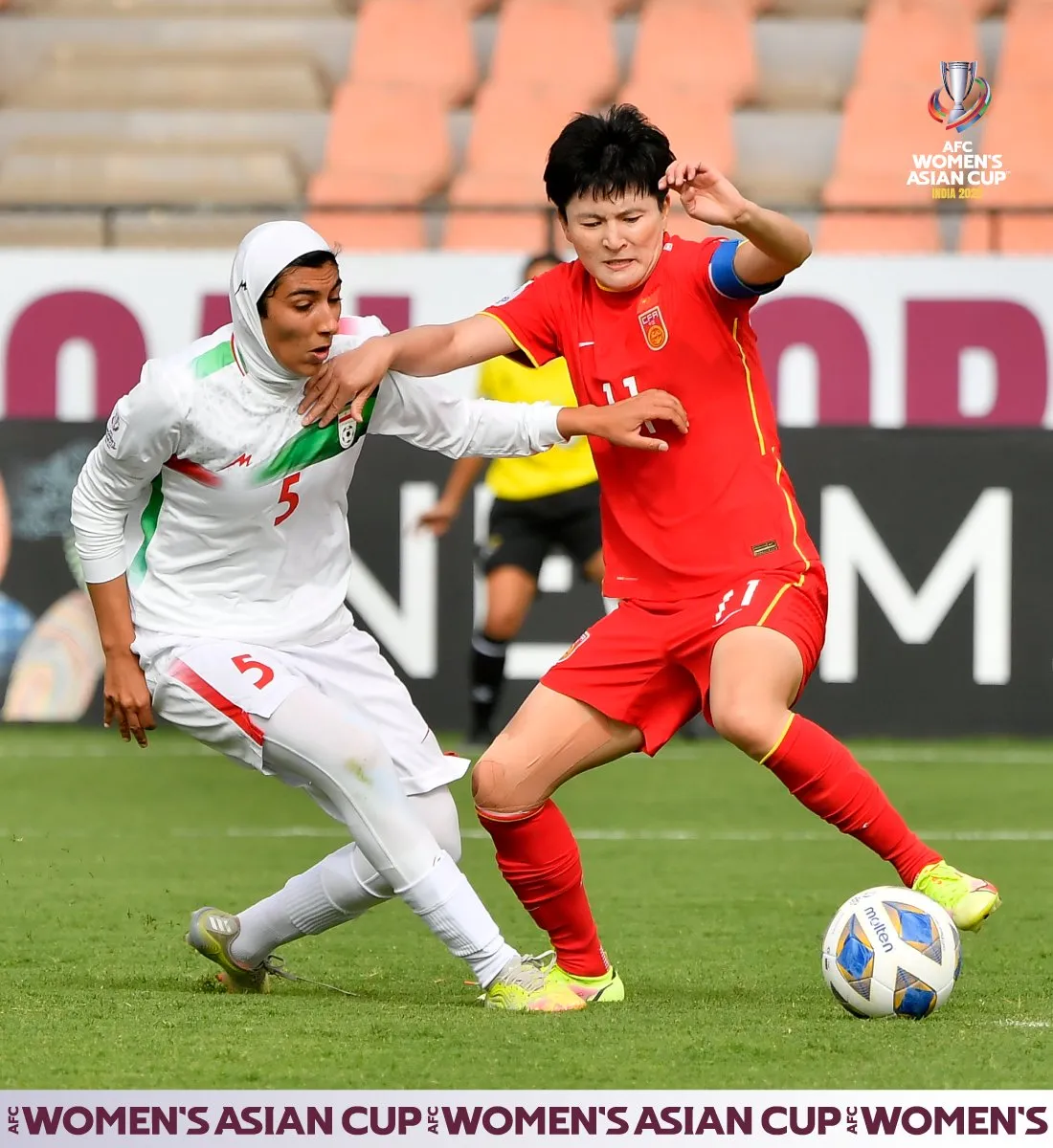 ĐT nữ Trung Quốc thắng đậm ĐT nữ Iran ở VCK Asian Cup nữ 2022 - Ảnh 3. ĐT nữ Trung Quốc thắng đậm ĐT nữ Iran ở VCK Asian Cup nữ 2022 - Ảnh 3.