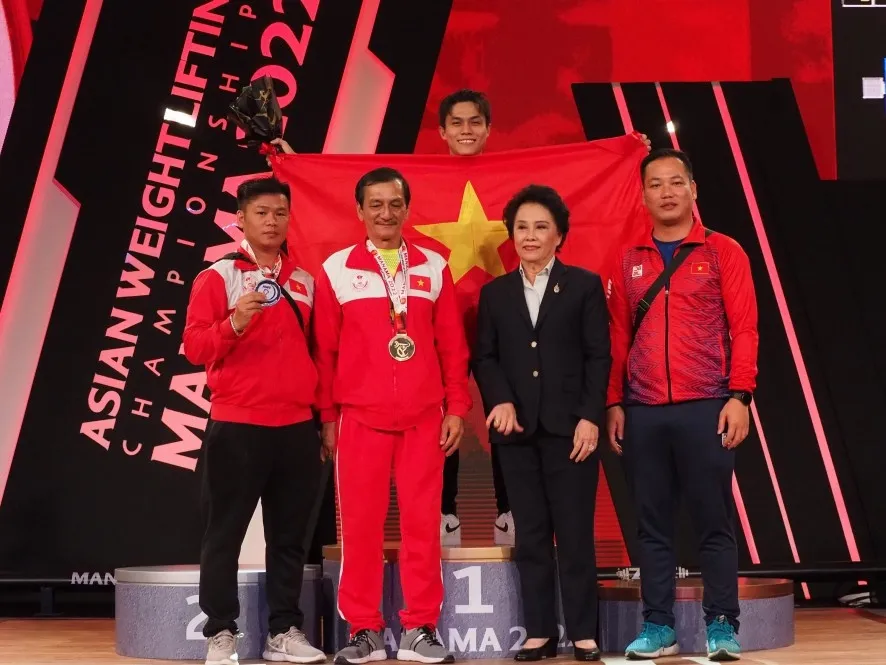 Nguyễn Trần Anh Tuấn giành huy chương vàng cử tạ châu Á - Ảnh 1. Nguyễn Trần Anh Tuấn giành huy chương vàng cử tạ châu Á - Ảnh 1.