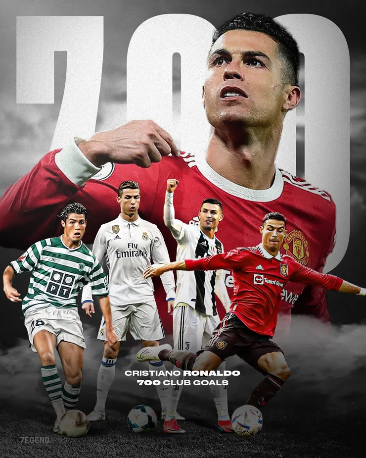 Ronaldo ăn mừng kỷ lục 700 bàn cùng Man Utd - Ảnh 1. Ronaldo ăn mừng kỷ lục 700 bàn cùng Man Utd - Ảnh 1.