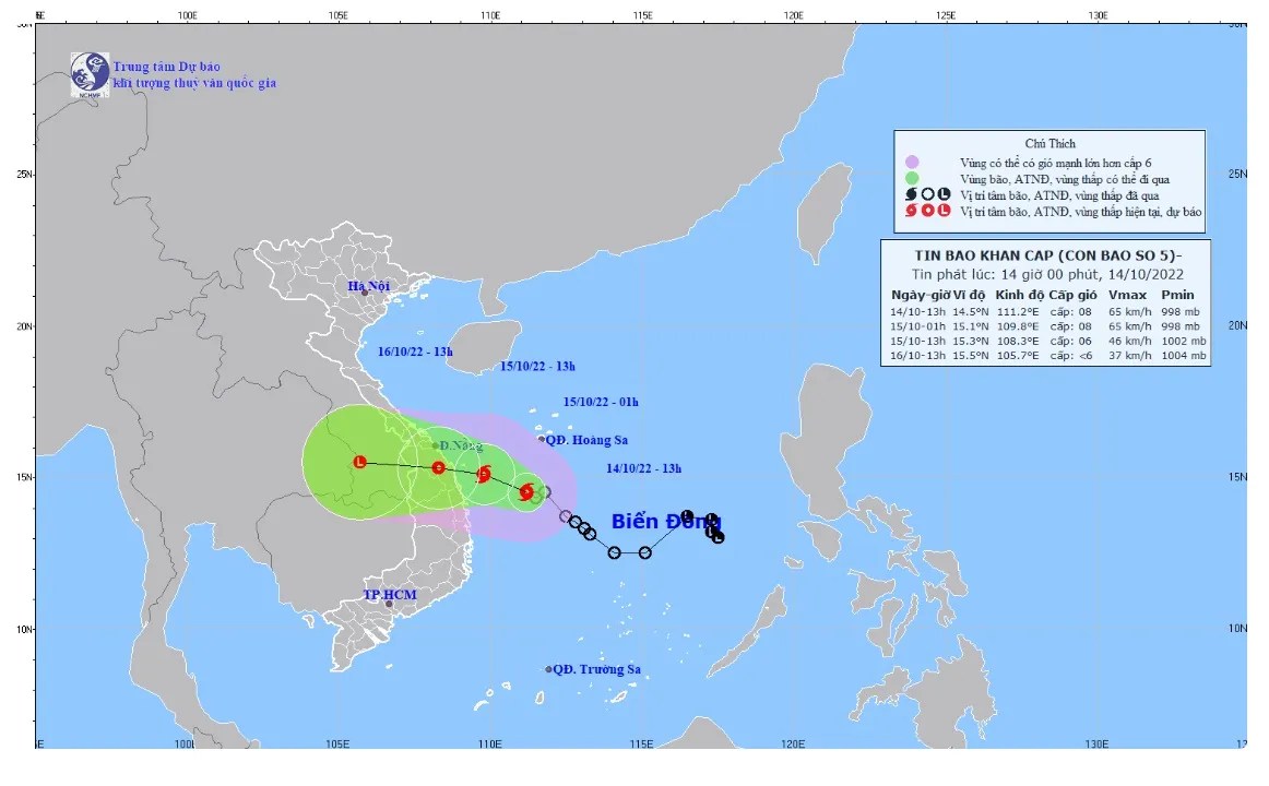 Áp thấp nhiệt đới mạnh lên thành bão số 5 (SONCA) - Ảnh 1.