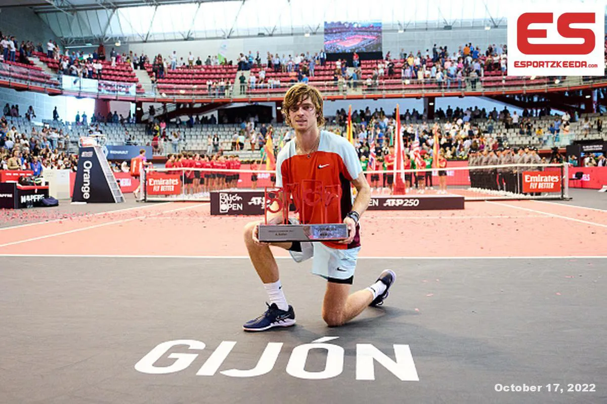 Vô địch giải quần vợt Gijon mở rộng, Andrey Rublev giành danh hiệu thứ 4 trong mùa giải - Ảnh 2. Vô địch giải quần vợt Gijon mở rộng, Andrey Rublev giành danh hiệu thứ 4 trong mùa giải - Ảnh 2.