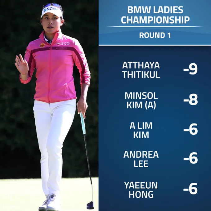 Atthaya Thitikul dẫn đầu sau vòng 1 giải golf BMW Ladies Championship - Ảnh 1. Atthaya Thitikul dẫn đầu sau vòng 1 giải golf BMW Ladies Championship - Ảnh 1.