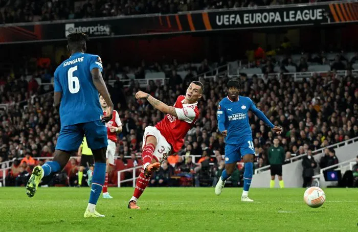 Xhaka tỏa sáng, Arsenal giành vé sớm vào vòng knock-out Europa League - Ảnh 1. Xhaka tỏa sáng, Arsenal giành vé sớm vào vòng knock-out Europa League - Ảnh 1.