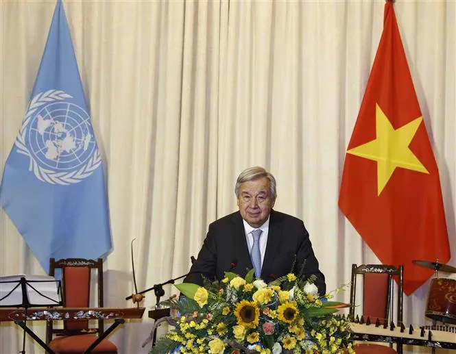 Chủ tịch nước Nguyễn Xuân Phúc và Tổng Thư ký António Guterres chủ trì Lễ kỷ niệm 45 năm Việt Nam gia nhập LHQ - Ảnh 10.