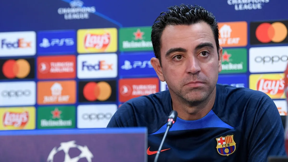 Barca bị loại khỏi Champions League, Xavi vẫn mơ ăn 4 - Ảnh 1. Barca bị loại khỏi Champions League, Xavi vẫn mơ ăn 4 - Ảnh 1.