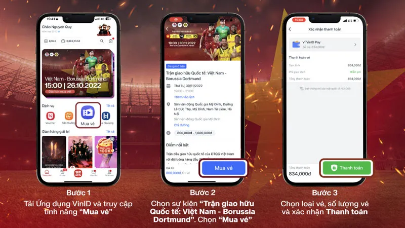 3 bước đơn giản để mua vé online trận ĐT Việt Nam gặp Dortmund - Ảnh 1. 3 bước đơn giản để mua vé online trận ĐT Việt Nam gặp Dortmund - Ảnh 1.