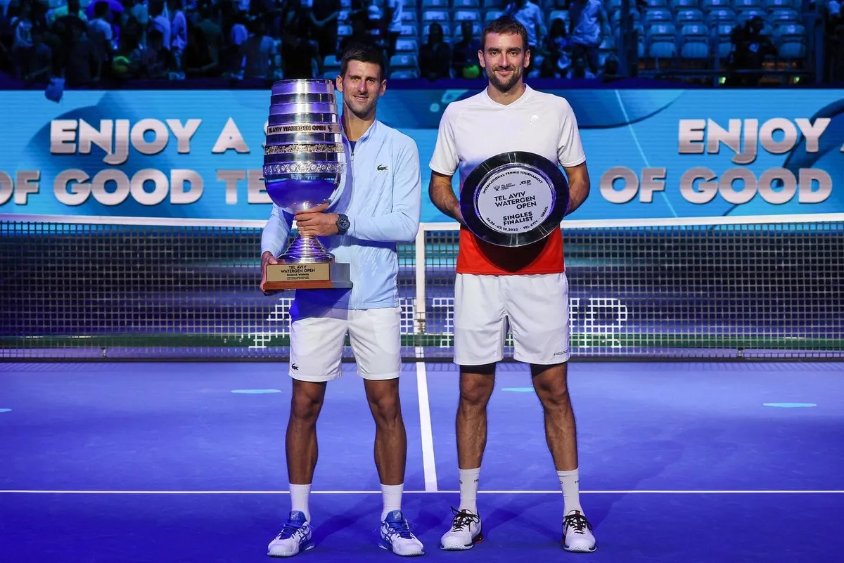 Novak Djokovic đánh bại Marin Cilic để vô địch Tel Aviv - Ảnh 2. Novak Djokovic đánh bại Marin Cilic để vô địch Tel Aviv - Ảnh 2.