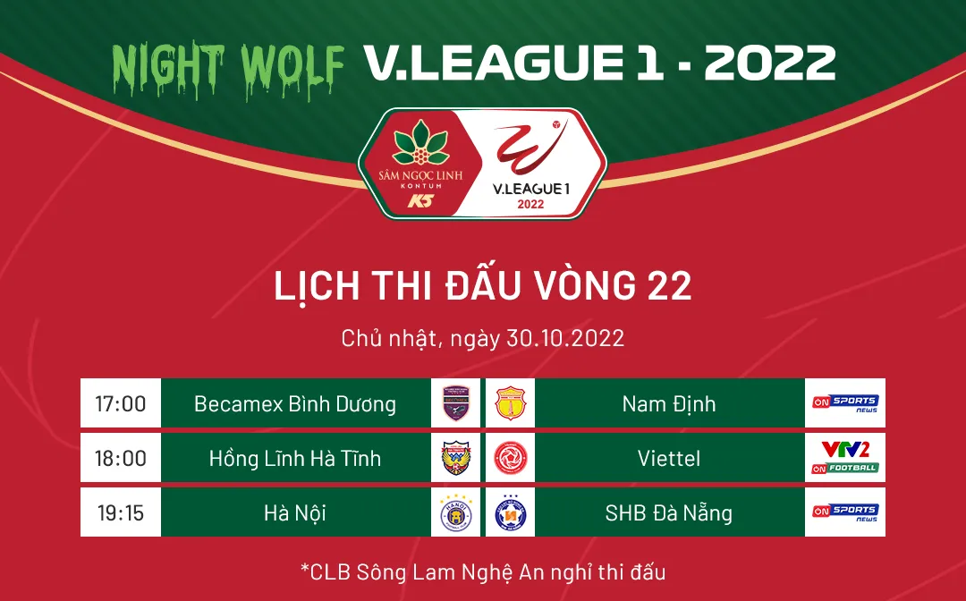 Lịch thi đấu và trực tiếp vòng 22 V.League hôm nay: Tâm điểm Hồng Lĩnh Hà Tĩnh - CLB Viettel - Ảnh 1. Lịch thi đấu và trực tiếp vòng 22 V.League hôm nay: Tâm điểm Hồng Lĩnh Hà Tĩnh - CLB Viettel - Ảnh 1.