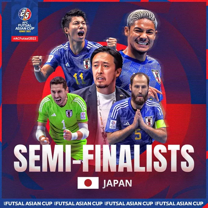 ĐT futsal Nhật Bản ngược dòng vào bán kết giải futsal vô địch châu Á - Ảnh 1. ĐT futsal Nhật Bản ngược dòng vào bán kết giải futsal vô địch châu Á - Ảnh 1.