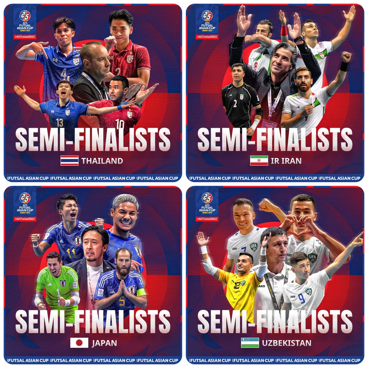 Lịch thi đấu và trực tiếp bán kết VCK futsal châu Á 2022: Chờ đợi Thái Lan - Ảnh 2. Lịch thi đấu và trực tiếp bán kết VCK futsal châu Á 2022: Chờ đợi Thái Lan - Ảnh 2.
