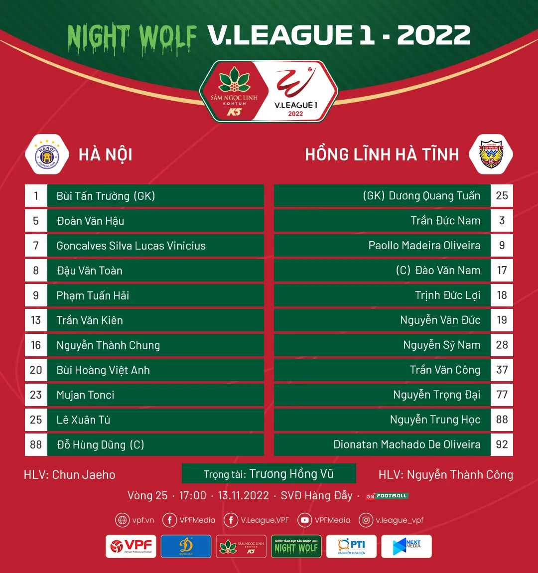 HIGHLIGHTS | CLB Hà Nội 2-0 Hồng Lĩnh Hà Tĩnh | Vòng 25 V.League 1-2022 - Ảnh 2. HIGHLIGHTS | CLB Hà Nội 2-0 Hồng Lĩnh Hà Tĩnh | Vòng 25 V.League 1-2022 - Ảnh 2.