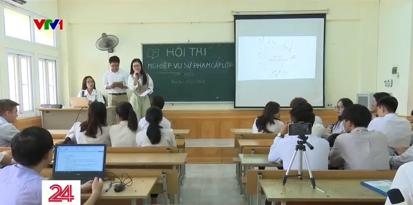 Hàng nghìn sinh viên sư phạm tham gia ngày hội tập dượt làm giáo viên - Ảnh 1.