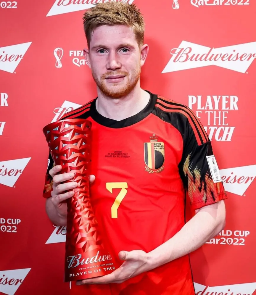 World Cup 2022: Nhạc trưởng ĐT Bỉ... ngơ ngác nhận danh hiệu Cầu thủ xuất sắc nhất trận - Ảnh 1. World Cup 2022: Nhạc trưởng ĐT Bỉ... ngơ ngác nhận danh hiệu Cầu thủ xuất sắc nhất trận - Ảnh 1.