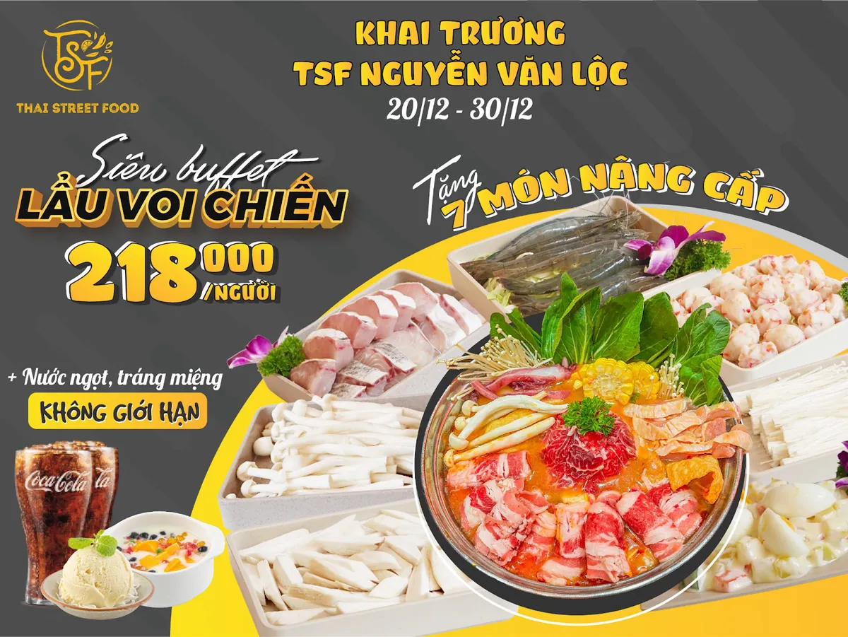 TSF chào Hà Đông: Siêu Buffet Lẩu Voi Chiến tặng “đủ món” chỉ 218k - Ảnh 1.