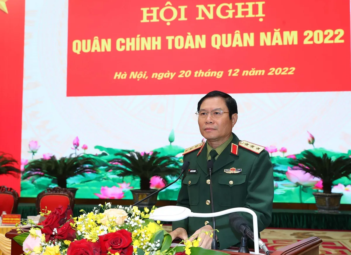 Tổng Bí thư Nguyễn Phú Trọng chỉ đạo Hội nghị Quân chính toàn quân năm 2022 - Ảnh 8.