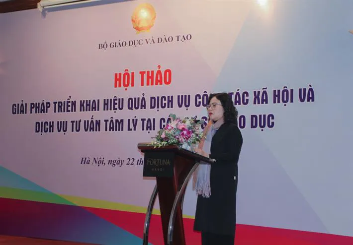 Triển khai hiệu quả dịch vụ công tác xã hội và tư vấn tâm lý tại các cơ sở giáo dục - Ảnh 1.