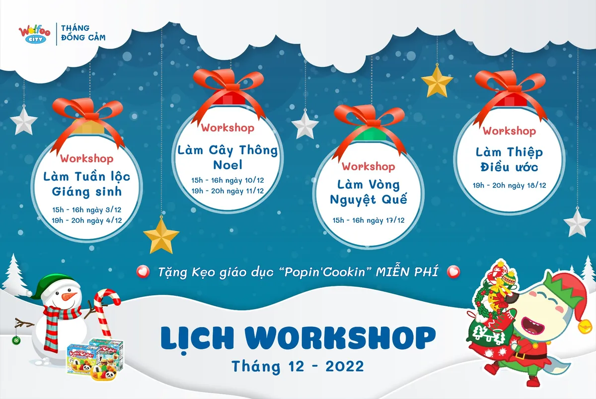 Đ&oacute;n Gi&aacute;ng sinh Diệu kỳ 2022 tại Xứ sở Wolfoo City c&ugrave;ng h&agrave;ng ng&agrave;n qu&agrave; tặng bất ngờ - Ảnh 2.