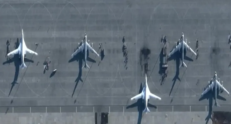 Căn cứ kh&ocirc;ng qu&acirc;n của Nga bị tấn c&ocirc;ng - Ảnh 1.