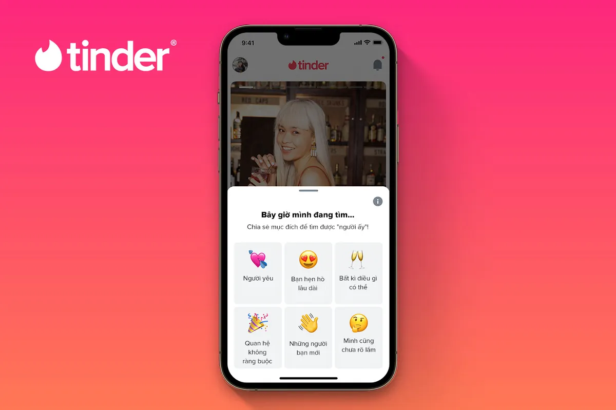 Ứng dụng Tinder ra mắt tính năng Mục đích hẹn hò - Ảnh 1.