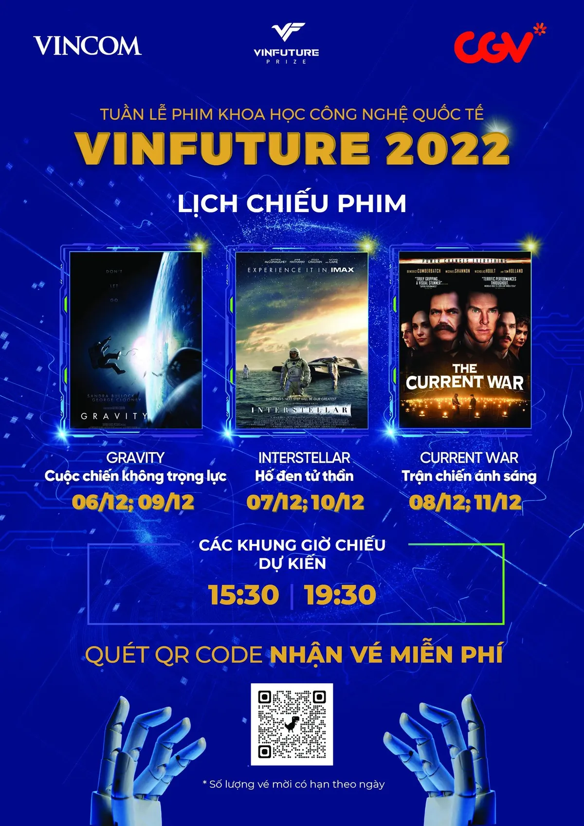 Tuần lễ khoa học – công nghệ VinFuture 2022 công chiếu 3 phim khoa học của Hollywood - Ảnh 1.