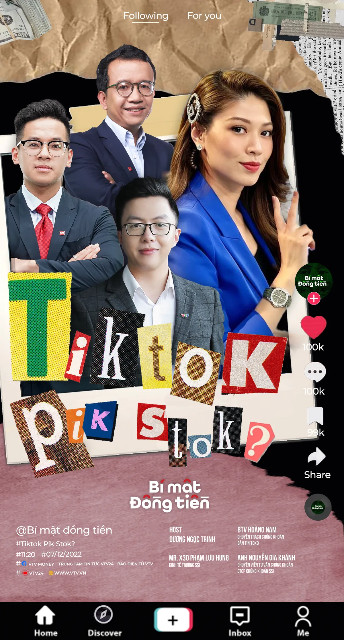 [11h20 ng&agrave;y 7/12] B&iacute; mật đồng tiền số 50: TikTok Pik Stok? - Ảnh 1.