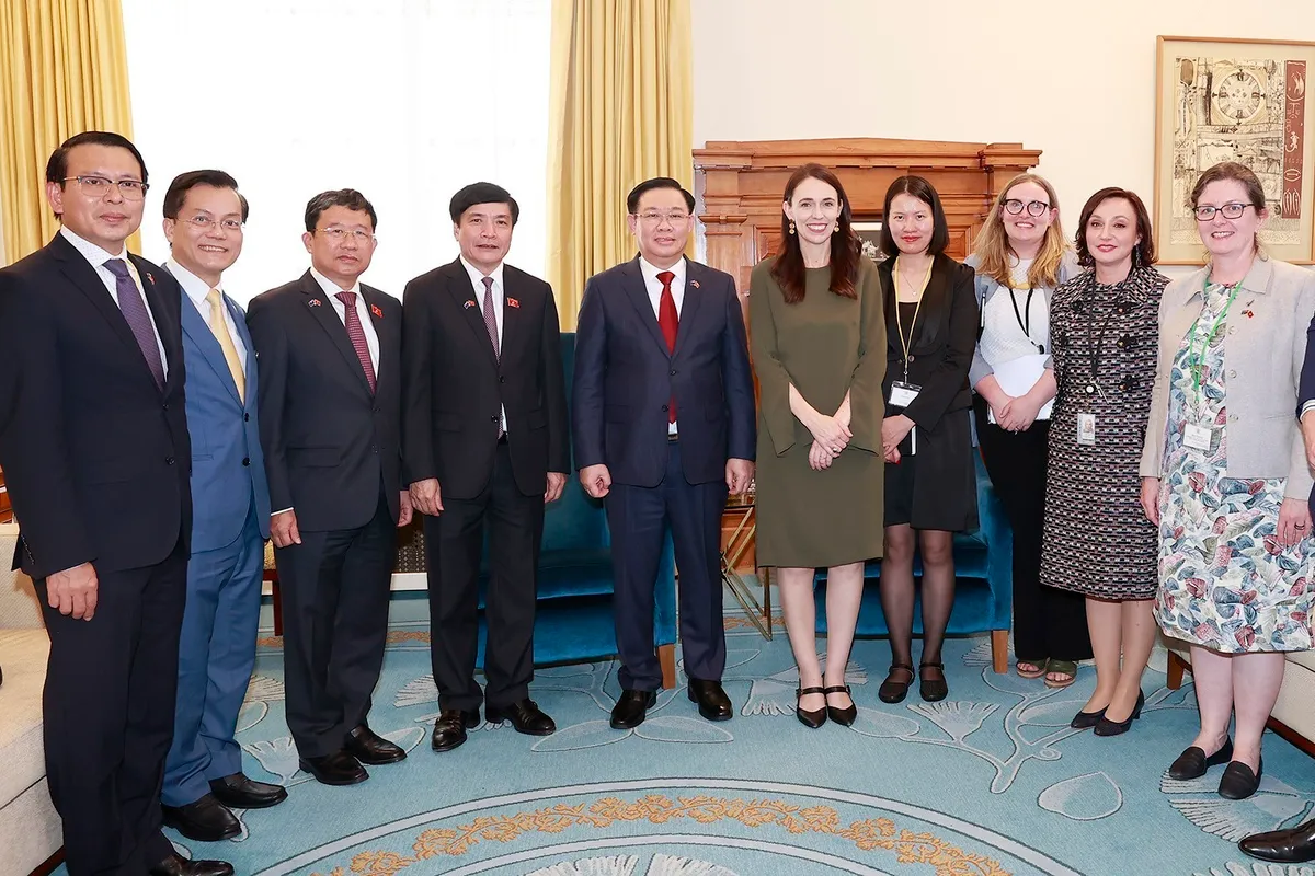 Chủ tịch Quốc hội Vương Đình Huệ hội kiến Thủ tướng New Zealand Jacinda Ardern - Ảnh 4.